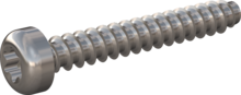 STP390250170C, Screw for Plastic, STP39 2.5x17.0 - T8, stainless-steel A4, 1.4578, bright, pickled and passivated