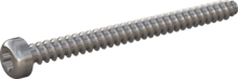 STP390250300E, Screw for Plastic, STP39 2.5x30.0 - T8, stainless-steel A2, 1.4567, bright, pickled and passivated