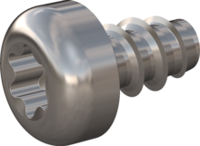 STP390300050C, Screw for Plastic, STP39 3.0x5.0 - T10, stainless-steel A4, 1.4578, bright, pickled and passivated