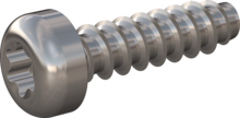 STP390300110C, Screw for Plastic, STP39 3.0x11.0 - T10, stainless-steel A4, 1.4578, bright, pickled and passivated