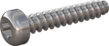 STP390300160C, Screw for Plastic, STP39 3.0x16.0 - T10, stainless-steel A4, 1.4578, bright, pickled and passivated
