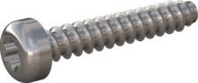 STP390300170C, Screw for Plastic, STP39 3.0x17.0 - T10, stainless-steel A4, 1.4578, bright, pickled and passivated