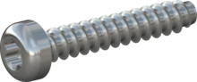 STP390300170S, Screw for Plastic, STP39 3.0x17.0 - T10, steel, hardened, zinc-plated 5-7 µm, baked, blue / transparent passivated