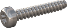 STP390300180E, Screw for Plastic, STP39 3.0x18.0 - T10, stainless-steel A2, 1.4567, bright, pickled and passivated