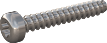 STP390350220E, Screw for Plastic, STP39 3.5x22.0 - T15, stainless-steel A2, 1.4567, bright, pickled and passivated