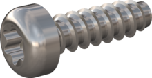 STP390400130C, Screw for Plastic, STP39 4.0x13.0 - T20, stainless-steel A4, 1.4578, bright, pickled and passivated