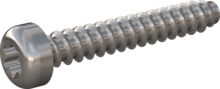STP390400250C, Screw for Plastic, STP39 4.0x25.0 - T20, stainless-steel A4, 1.4578, bright, pickled and passivated