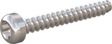 STP390400280C, Screw for Plastic, STP39 4.0x28.0 - T20, stainless-steel A4, 1.4578, bright, pickled and passivated