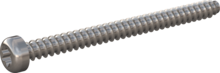 STP390400500E, Screw for Plastic, STP39 4.0x50.0 - T20, stainless-steel A2, 1.4567, bright, pickled and passivated