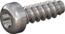 STP390450130E, Screw for Plastic, STP39 4.5x13.0 - T20, stainless-steel A2, 1.4567, bright, pickled and passivated