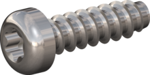 STP390450150E, Screw for Plastic, STP39 4.5x15.0 - T20, stainless-steel A2, 1.4567, bright, pickled and passivated