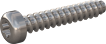 STP390450250E, Screw for Plastic, STP39 4.5x25.0 - T20, stainless-steel A2, 1.4567, bright, pickled and passivated