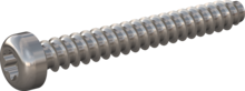 STP390450350E, Screw for Plastic, STP39 4.5x35.0 - T20, stainless-steel A2, 1.4567, bright, pickled and passivated