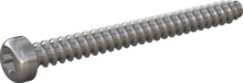 STP390450450E, Screw for Plastic, STP39 4.5x45.0 - T20, stainless-steel A2, 1.4567, bright, pickled and passivated