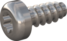 STP390500120C, Screw for Plastic, STP39 5.0x12.0 - T25, stainless-steel A4, 1.4578, bright, pickled and passivated