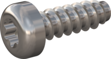 STP390500150C, Screw for Plastic, STP39 5.0x15.0 - T25, stainless-steel A4, 1.4578, bright, pickled and passivated