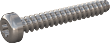 STP390500350C, Screw for Plastic, STP39 5.0x35.0 - T25, stainless-steel A4, 1.4578, bright, pickled and passivated