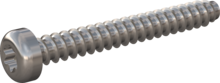 STP390500400E, Screw for Plastic, STP39 5.0x40.0 - T25, stainless-steel A2, 1.4567, bright, pickled and passivated