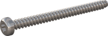 STP390500600E, Screw for Plastic, STP39 5.0x60.0 - T25, stainless-steel A2, 1.4567, bright, pickled and passivated