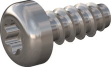 STP390600140C, Screw for Plastic, STP39 6.0x14.0 - T30, stainless-steel A4, 1.4578, bright, pickled and passivated