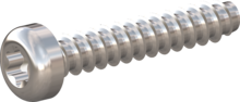 STP390600320E, Screw for Plastic, STP39 6.0x32.0 - T30, stainless-steel A2, 1.4567, bright, pickled and passivated