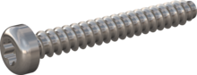 STP390600450C, Screw for Plastic, STP39 6.0x45.0 - T30, stainless-steel A4, 1.4578, bright, pickled and passivated
