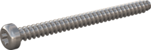 STP390600700E, Screw for Plastic, STP39 6.0x70.0 - T30, stainless-steel A2, 1.4567, bright, pickled and passivated