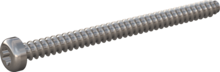 STP390600800E, Screw for Plastic, STP39 6.0x80.0 - T30, stainless-steel A2, 1.4567, bright, pickled and passivated