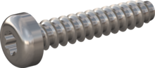 STP390700350E, Screw for Plastic, STP39 7.0x35.0 - T30, stainless-steel A2, 1.4567, bright, pickled and passivated
