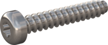 STP390700400E, Screw for Plastic, STP39 7.0x40.0 - T30, stainless-steel A2, 1.4567, bright, pickled and passivated