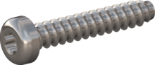 STP390800450E, Screw for Plastic, STP39 8.0x45.0 - T40, stainless-steel A2, 1.4567, bright, pickled and passivated