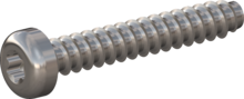 STP390800500E, Screw for Plastic, STP39 8.0x50.0 - T40, stainless-steel A2, 1.4567, bright, pickled and passivated