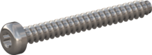 STP390800700E, Screw for Plastic, STP39 8.0x70.0 - T40, stainless-steel A2, 1.4567, bright, pickled and passivated