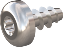 STP39A0350070E, Screw for Plastic, STP39A 3.5x7.0 - T10, stainless-steel A2, 1.4567, bright, pickled and passivated
