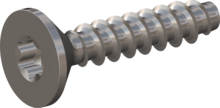 STP410120060E, Screw for Plastic, STP41 1.2x6.0 - T3, stainless-steel A2, 1.4567, bright, pickled and passivated