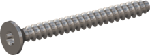 STP410140140E, Screw for Plastic, STP41 1.4x14.0 - T3, stainless-steel A2, 1.4567, bright, pickled and passivated