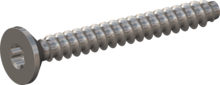 STP410160140E, Screw for Plastic, STP41 1.6x14.0 - T5, stainless-steel A2, 1.4567, bright, pickled and passivated