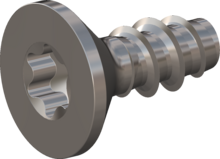 STP410180045E, Screw for Plastic, STP41 1.8x4.5 - T6, stainless-steel A2, 1.4567, bright, pickled and passivated