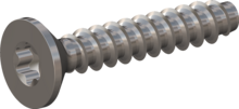 STP410180100E, Screw for Plastic, STP41 1.8x10.0 - T6, stainless-steel A2, 1.4567, bright, pickled and passivated