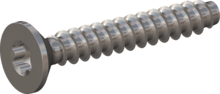 STP410180120E, Screw for Plastic, STP41 1.8x12.0 - T6, stainless-steel A2, 1.4567, bright, pickled and passivated