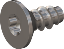 STP410200045E, Screw for Plastic, STP41 2.0x4.5 - T6, stainless-steel A2, 1.4567, bright, pickled and passivated