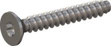 STP410200140E, Screw for Plastic, STP41 2.0x14.0 - T6, stainless-steel A2, 1.4567, bright, pickled and passivated