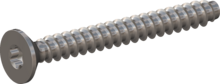 STP410200180E, Screw for Plastic, STP41 2.0x18.0 - T6, stainless-steel A2, 1.4567, bright, pickled and passivated