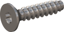 STP410220100E, Screw for Plastic, STP41 2.2x10.0 - T6, stainless-steel A2, 1.4567, bright, pickled and passivated
