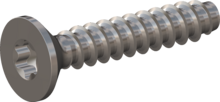STP410300160C, Screw for Plastic, STP41 3.0x16.0 - T10, stainless-steel A4, 1.4578, bright, pickled and passivated