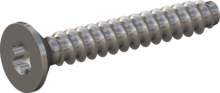 STP410300200C, Screw for Plastic, STP41 3.0x20.0 - T10, stainless-steel A4, 1.4578, bright, pickled and passivated