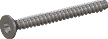STP410300300E, Screw for Plastic, STP41 3.0x30.0 - T10, stainless-steel A2, 1.4567, bright, pickled and passivated