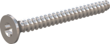 STP410350320E, Screw for Plastic, STP41 3.5x32.0 - T15, stainless-steel A2, 1.4567, bright, pickled and passivated