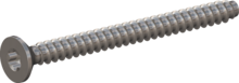STP410350400C, Screw for Plastic, STP41 3.5x40.0 - T15, stainless-steel A4, 1.4578, bright, pickled and passivated