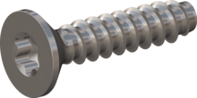 STP410400180E, Screw for Plastic, STP41 4.0x18.0 - T20, stainless-steel A2, 1.4567, bright, pickled and passivated